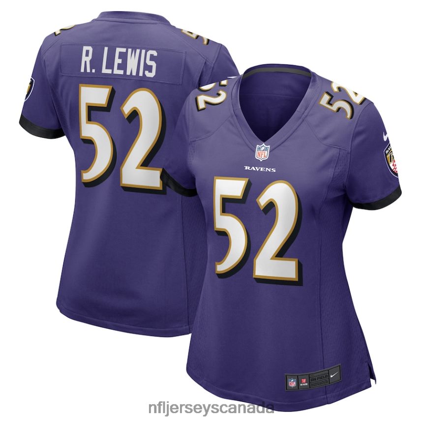 Women Baltimore Ravens Ray Lewis Nike Purple Retired Player Jersey Clothing NFL TBXFR62065