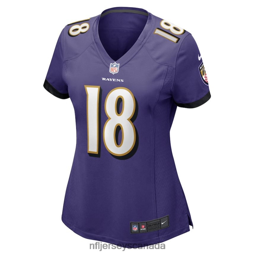 Women Baltimore Ravens Roquan Smith Nike Purple Game Player Jersey Clothing NFL TBXFR62135