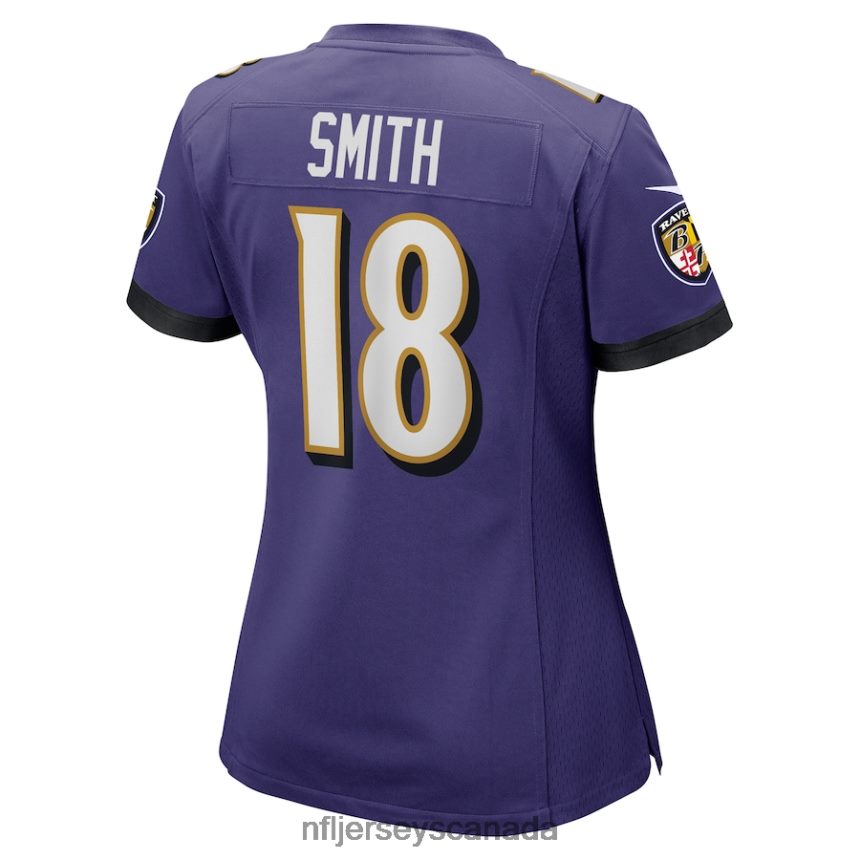 Women Baltimore Ravens Roquan Smith Nike Purple Game Player Jersey Clothing NFL TBXFR62135