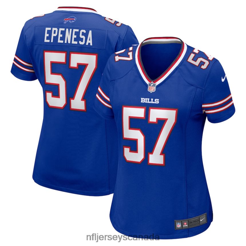 Women Buffalo Bills AJ Epenesa Nike Royal Game Jersey Clothing NFL TBXFR65188