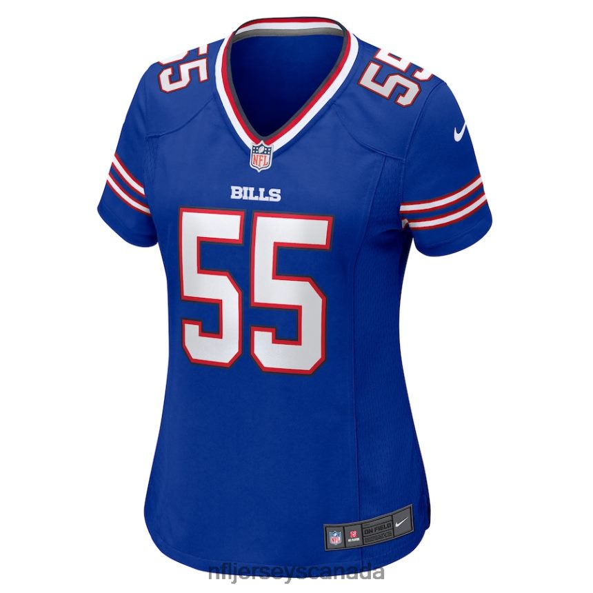 Women Buffalo Bills Boogie Basham Nike Royal Game Player Jersey Clothing NFL TBXFR65191