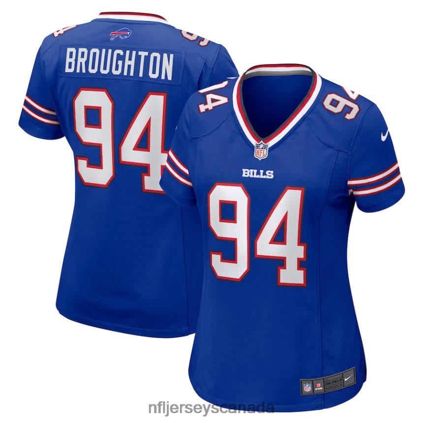 Women Buffalo Bills Cortez Broughton Nike Royal Home Game Player Jersey Clothing NFL TBXFR65283
