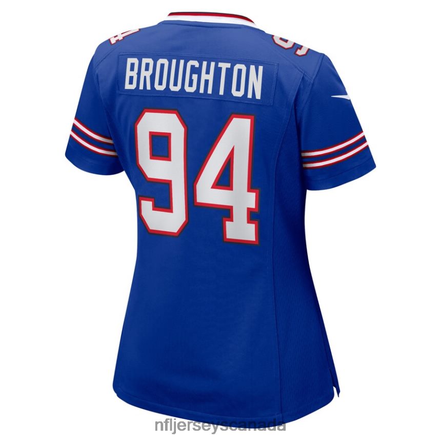 Women Buffalo Bills Cortez Broughton Nike Royal Home Game Player Jersey Clothing NFL TBXFR65283