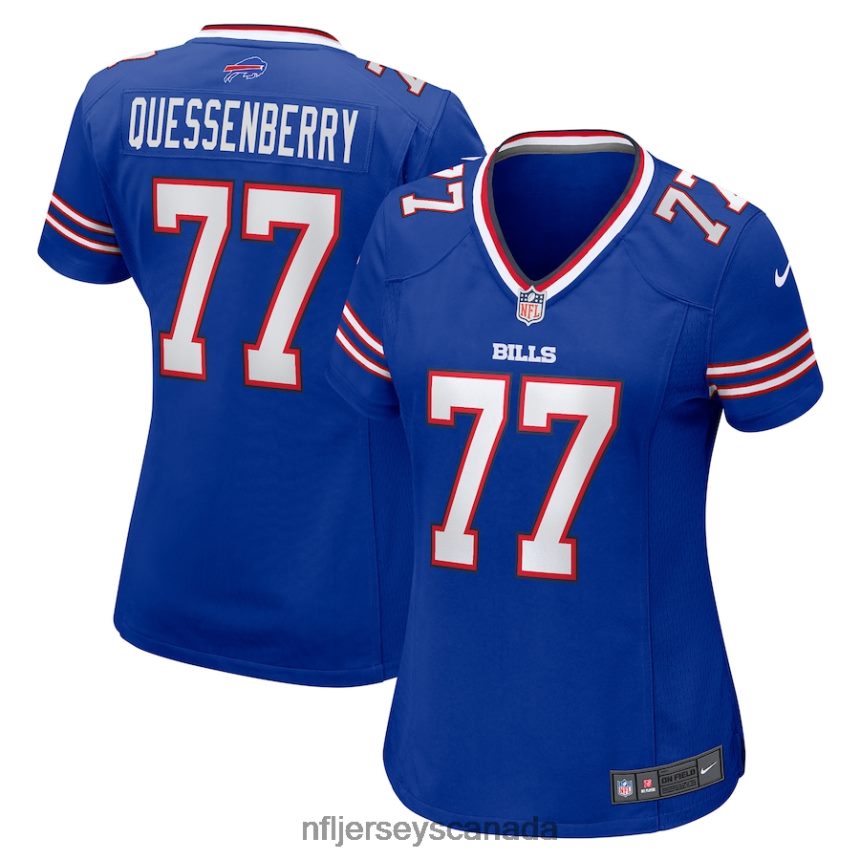 Women Buffalo Bills David Quessenberry Nike Royal Game Player Jersey Clothing NFL TBXFR65248