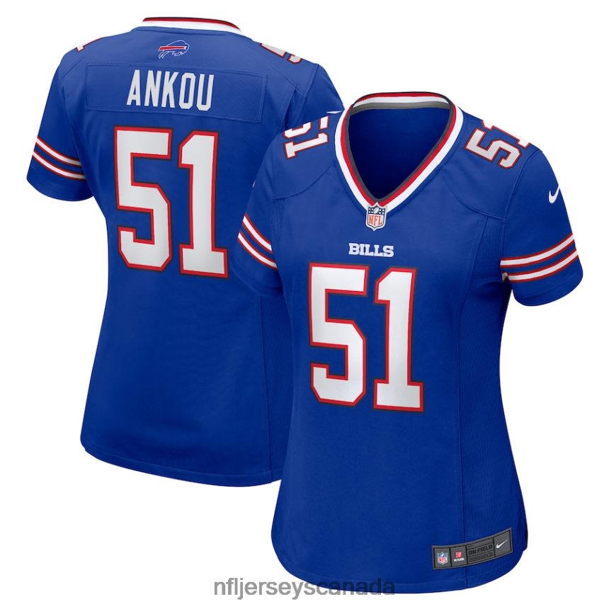 Women Buffalo Bills Eli Ankou Nike Royal Home Game Player Jersey Clothing NFL TBXFR65294