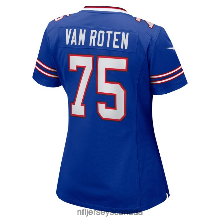 Women Buffalo Bills Greg Van Roten Nike Royal Game Player Jersey Clothing NFL TBXFR65280