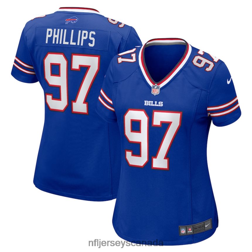 Women Buffalo Bills Jordan Phillips Nike Royal Game Jersey Clothing NFL TBXFR65244