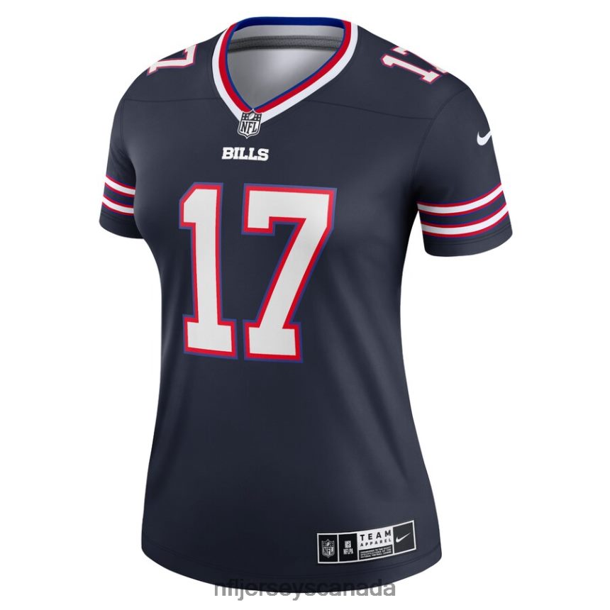Women Buffalo Bills Josh Allen Nike Navy Inverted Legend Jersey Clothing NFL TBXFR64319