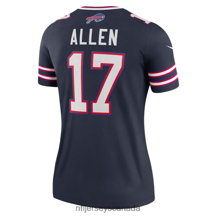 Women Buffalo Bills Josh Allen Nike Navy Inverted Legend Jersey Clothing NFL TBXFR64319