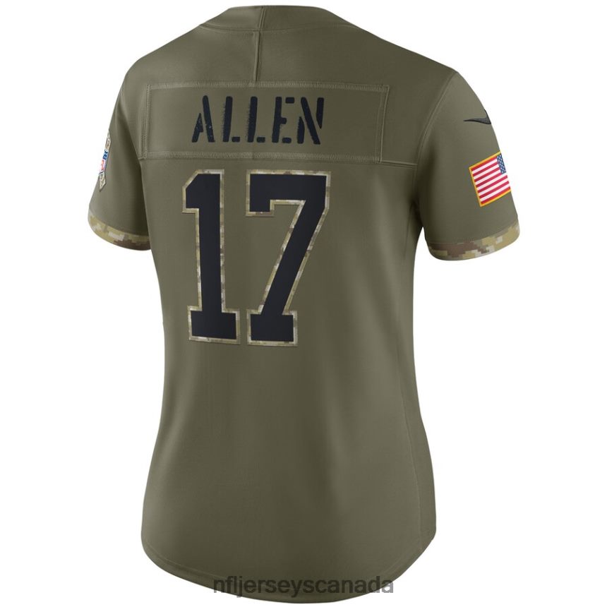 Women Buffalo Bills Josh Allen Nike Olive 2022 Salute To Service Limited Jersey Clothing NFL TBXFR62452