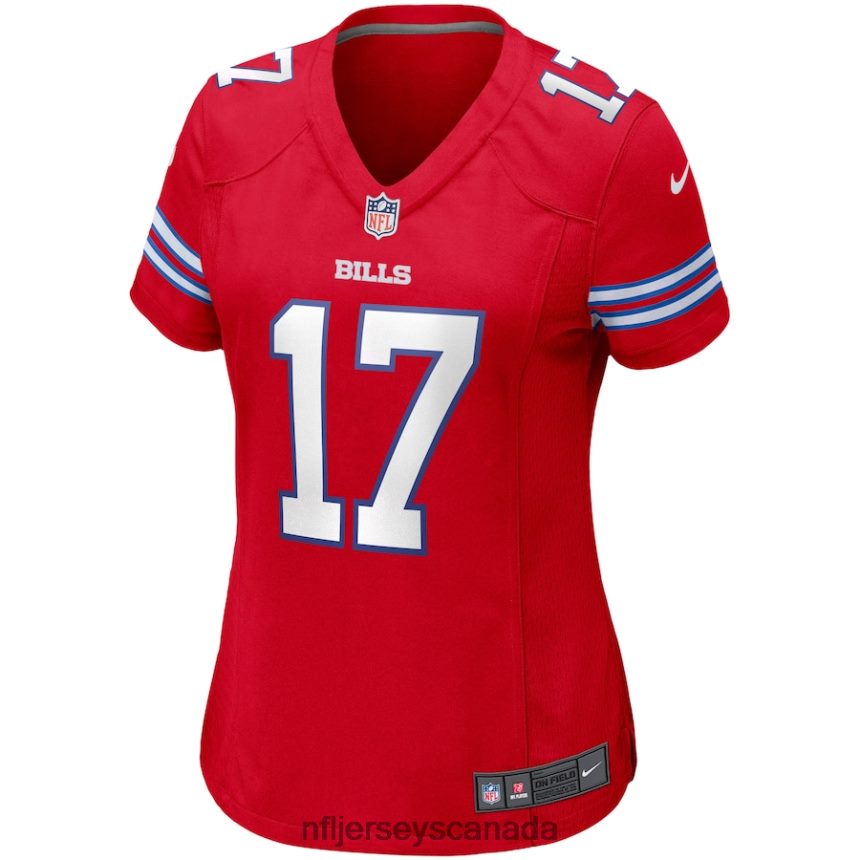 Women Buffalo Bills Josh Allen Nike Red Alternate Game Player Jersey Clothing NFL TBXFR61023
