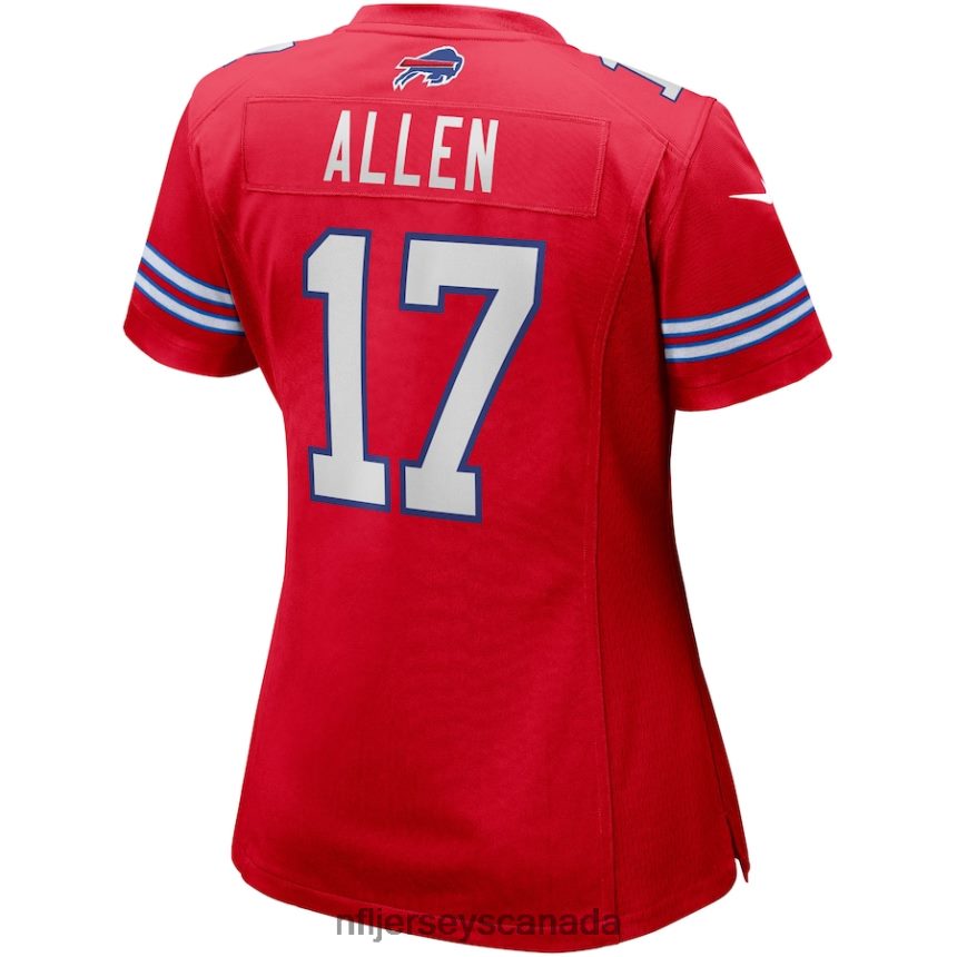 Women Buffalo Bills Josh Allen Nike Red Alternate Game Player Jersey Clothing NFL TBXFR61023