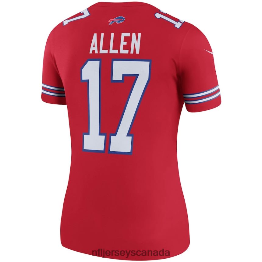 Women Buffalo Bills Josh Allen Nike Red Color Rush Legend Player Jersey Clothing NFL TBXFR6902