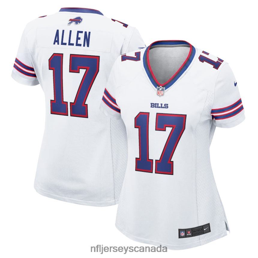 Women Buffalo Bills Josh Allen Nike White Game Player Jersey Clothing NFL TBXFR61022