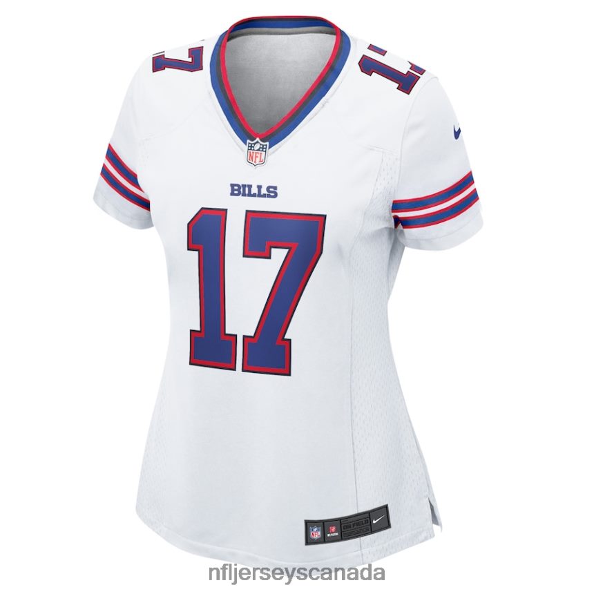 Women Buffalo Bills Josh Allen Nike White Game Player Jersey Clothing NFL TBXFR61022