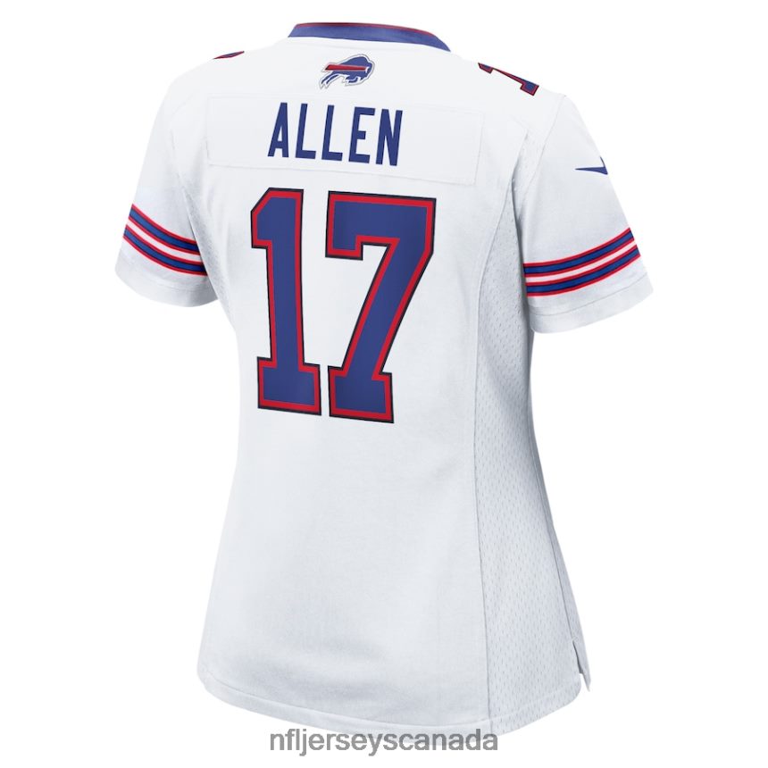 Women Buffalo Bills Josh Allen Nike White Game Player Jersey Clothing NFL TBXFR61022