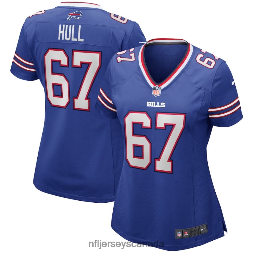 Women Buffalo Bills Kent Hull Nike Royal Game Retired Player Jersey Clothing NFL TBXFR65212