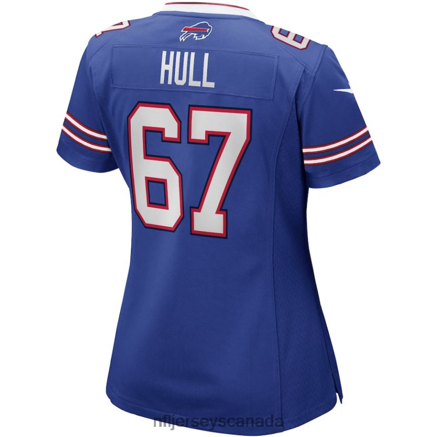 Women Buffalo Bills Kent Hull Nike Royal Game Retired Player Jersey Clothing NFL TBXFR65212