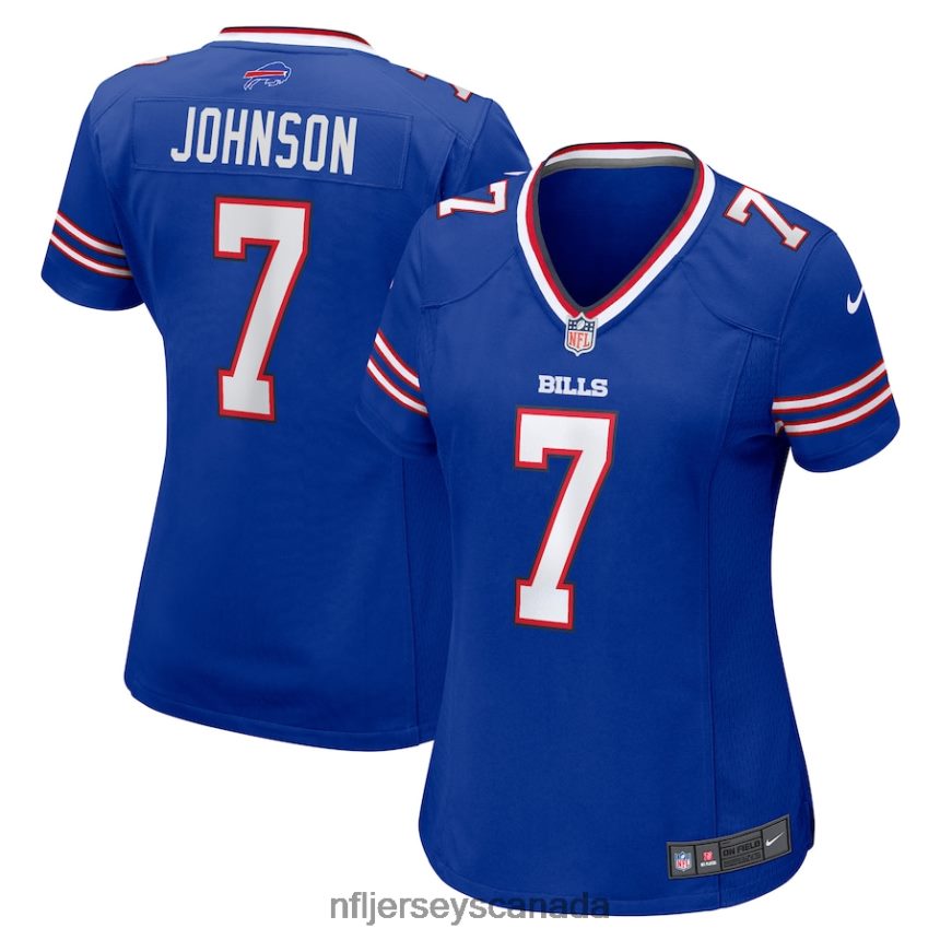 Women Buffalo Bills Taron Johnson Nike Royal Game Player Jersey Clothing NFL TBXFR65247
