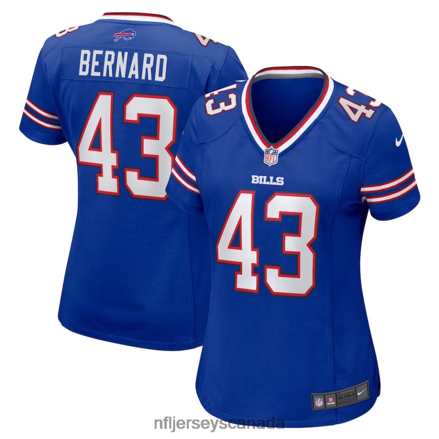 Women Buffalo Bills Terrel Bernard Nike Royal Game Player Jersey Clothing NFL TBXFR65249
