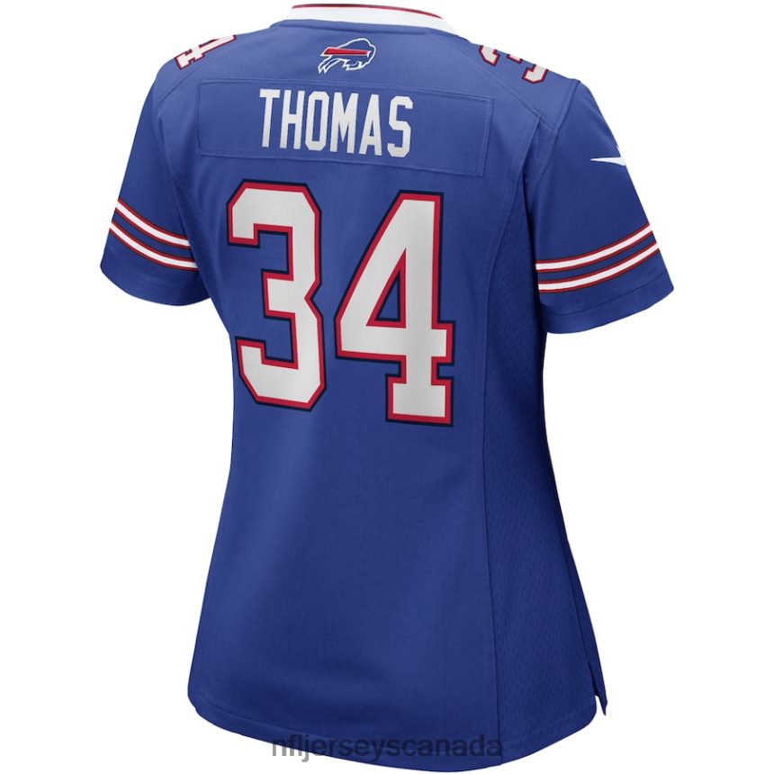 Women Buffalo Bills Thurman Thomas Nike Royal Game Retired Player Jersey Clothing NFL TBXFR63711
