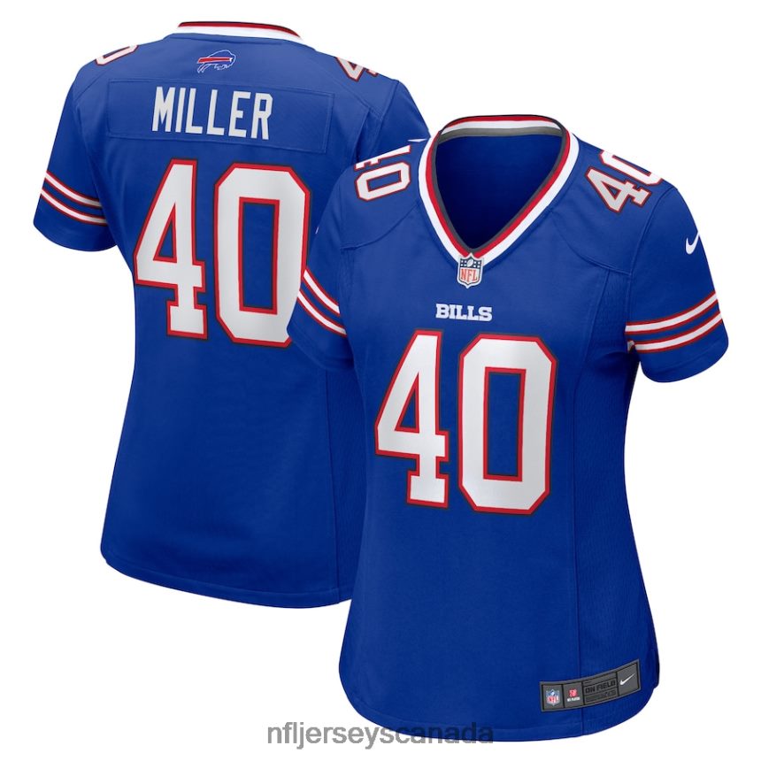 Women Buffalo Bills Von Miller Nike Royal Game Jersey Clothing NFL TBXFR62204