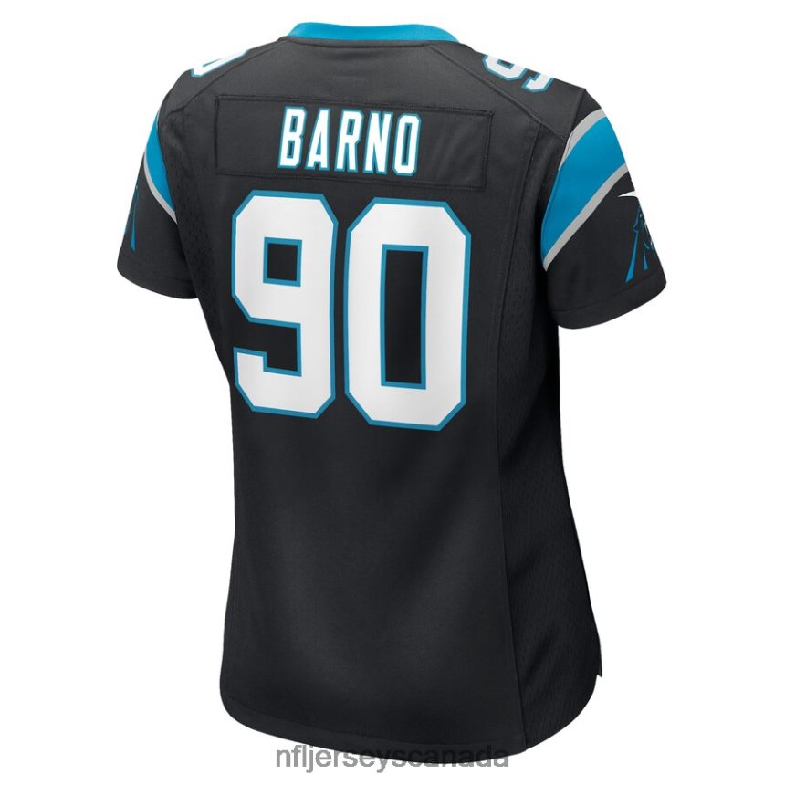 Women Carolina Panthers Amare Barno Nike Black Game Player Jersey Clothing NFL TBXFR65449