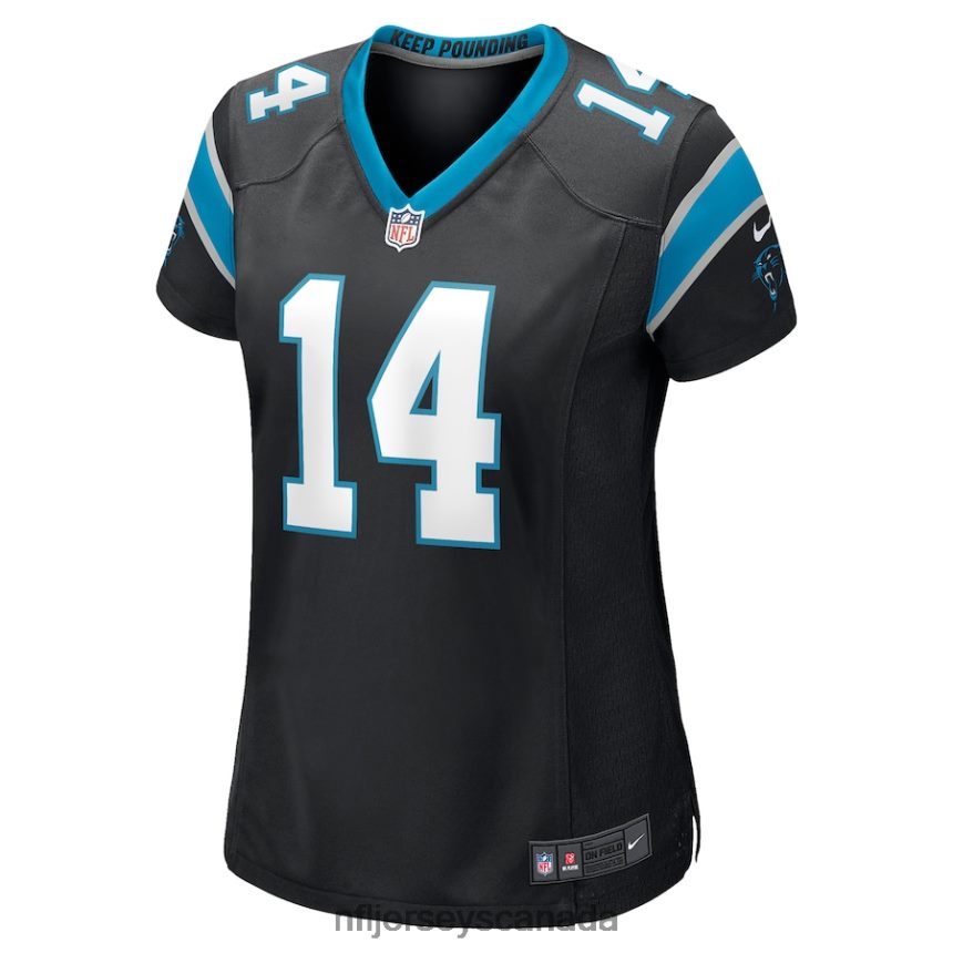 Women Carolina Panthers Andy Dalton Nike Black Game Player Jersey Clothing NFL TBXFR62788