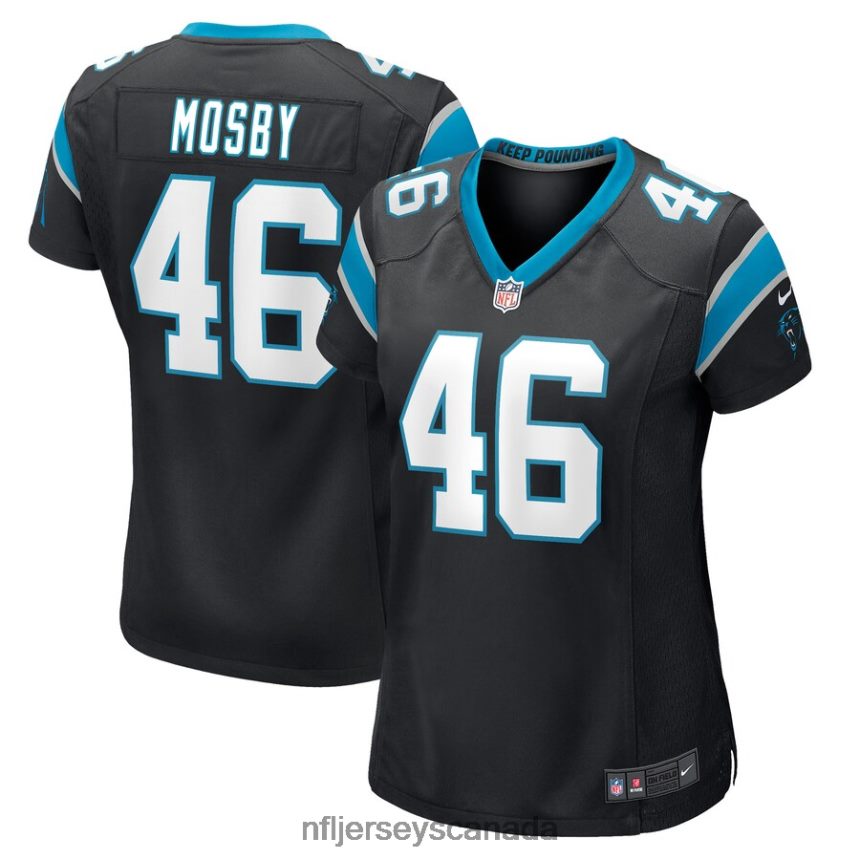 Women Carolina Panthers Arron Mosby Nike Black Game Player Jersey Clothing NFL TBXFR65477