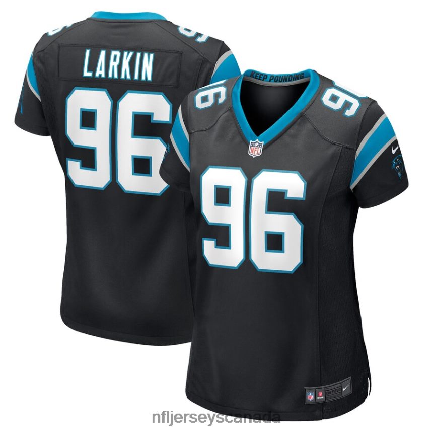 Women Carolina Panthers Austin Larkin Nike Black Game Player Jersey Clothing NFL TBXFR65472