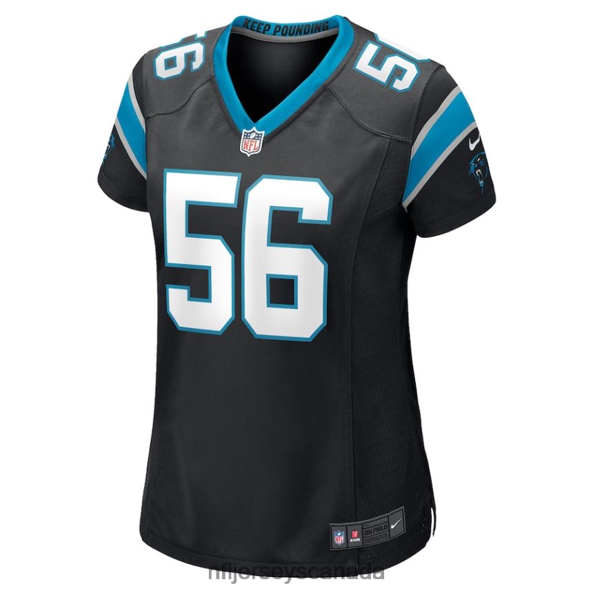 Women Carolina Panthers Bradley Bozeman Nike Black Game Player Jersey Clothing NFL TBXFR64714