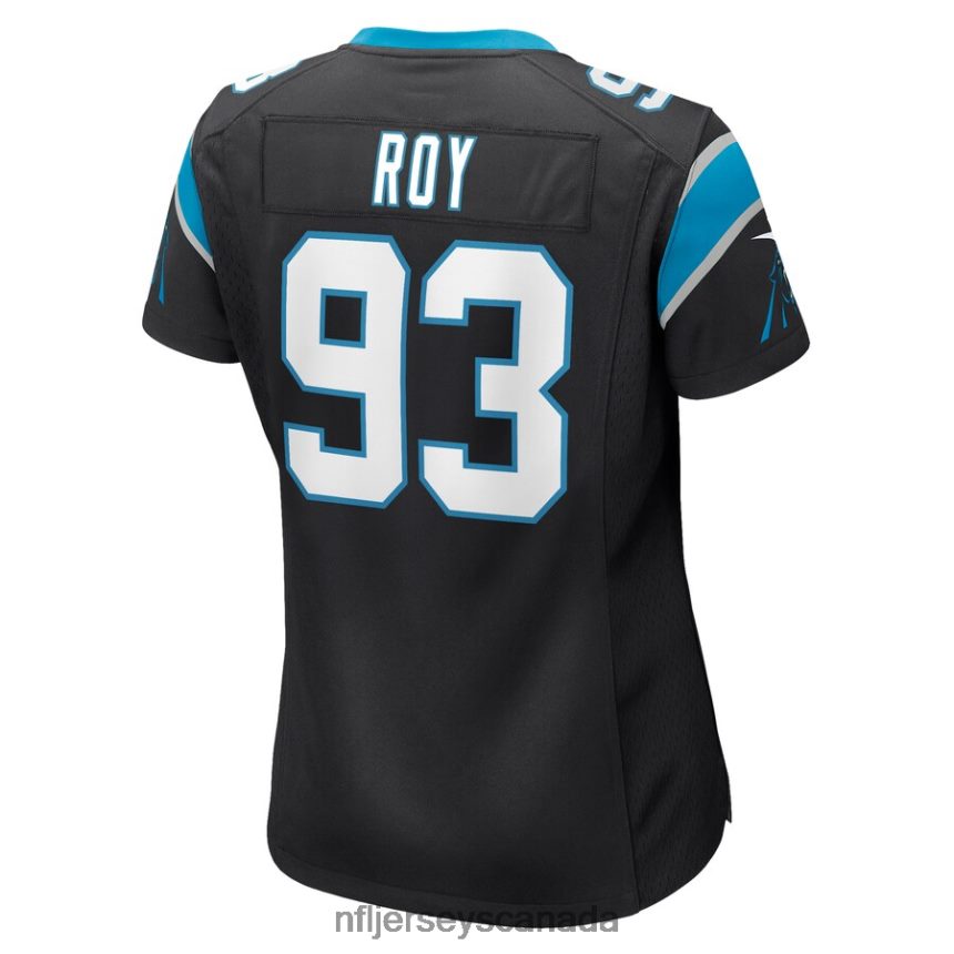 Women Carolina Panthers Bravvion Roy Nike Black Game Jersey Clothing NFL TBXFR66779
