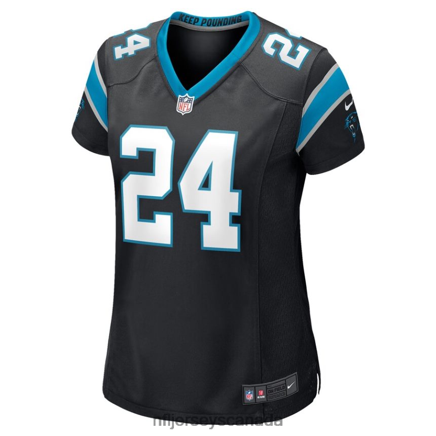 Women Carolina Panthers CJ Henderson Nike Black Game Player Jersey Clothing NFL TBXFR65483