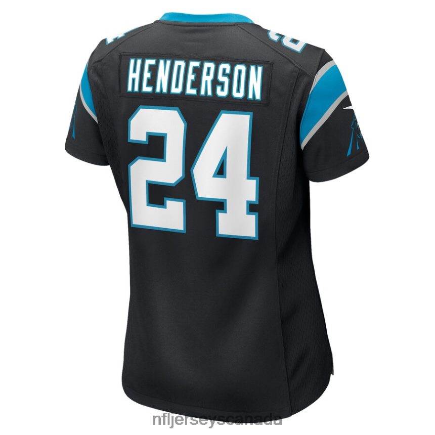 Women Carolina Panthers CJ Henderson Nike Black Game Player Jersey Clothing NFL TBXFR65483
