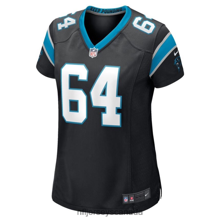 Women Carolina Panthers Cade Mays Nike Black Game Player Jersey Clothing NFL TBXFR65476