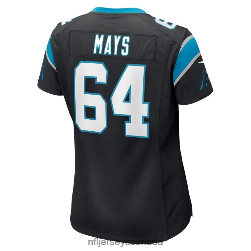 Women Carolina Panthers Cade Mays Nike Black Game Player Jersey Clothing NFL TBXFR65476