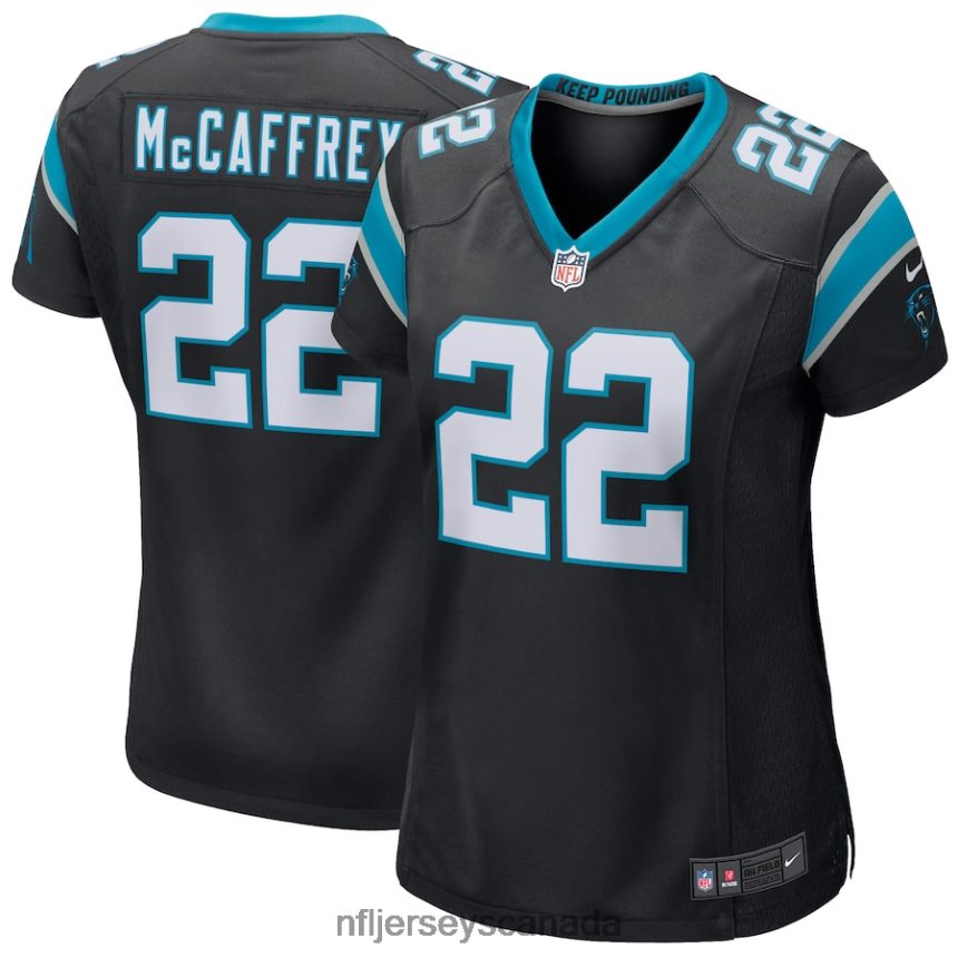 Women Carolina Panthers Christian McCaffrey Nike Black Player Jersey Clothing NFL TBXFR62178