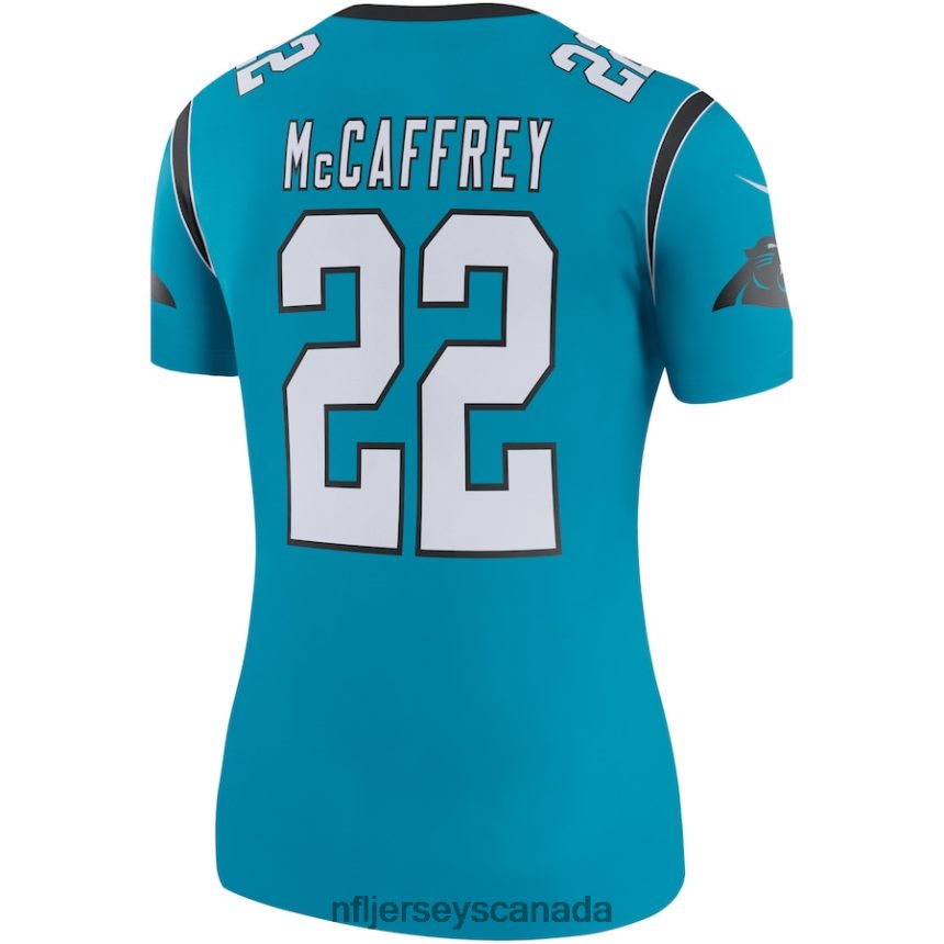 Women Carolina Panthers Christian McCaffrey Nike Blue Color Rush Legend Player Jersey Clothing NFL TBXFR63905