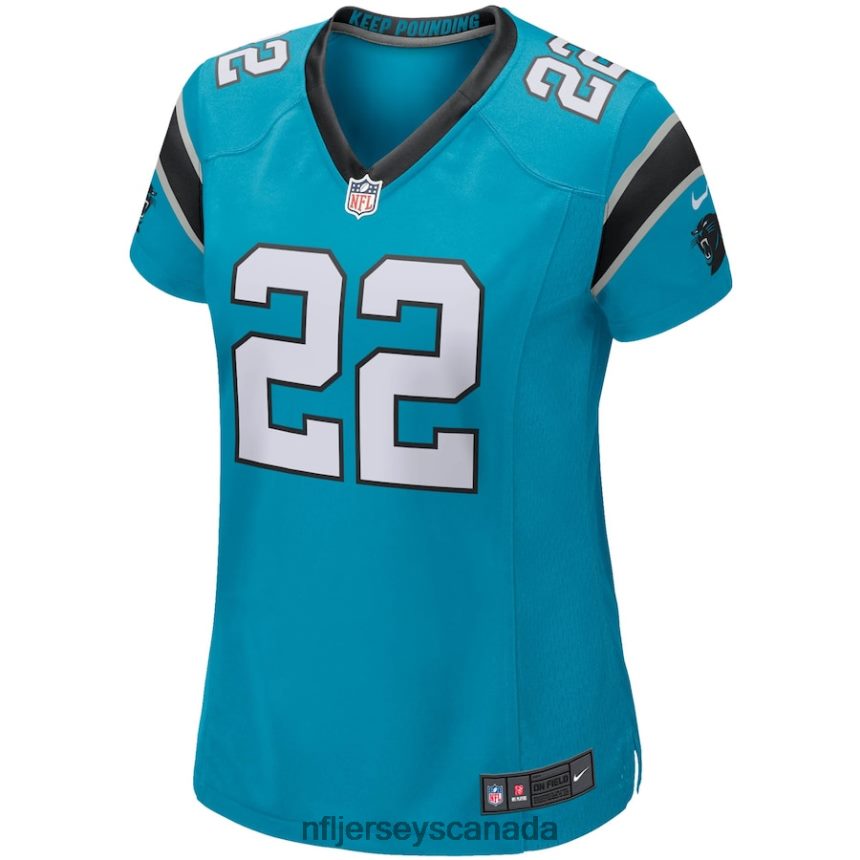 Women Carolina Panthers Christian McCaffrey Nike Blue Game Jersey Clothing NFL TBXFR63064