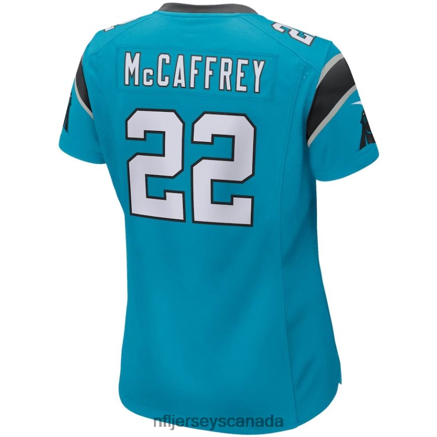 Women Carolina Panthers Christian McCaffrey Nike Blue Game Jersey Clothing NFL TBXFR63064