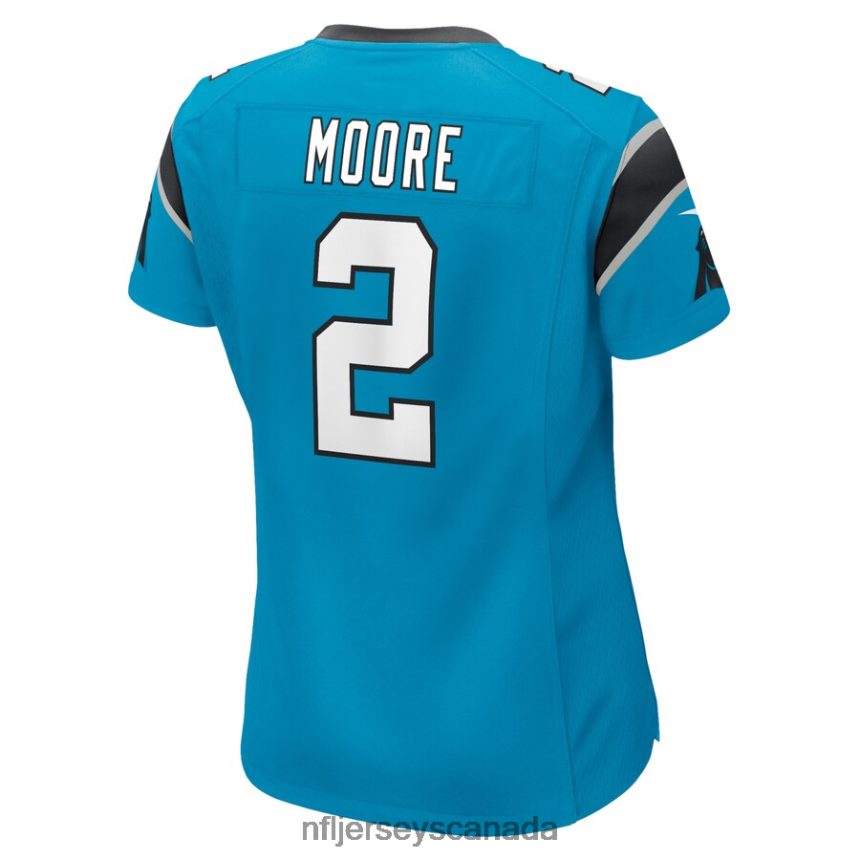 Women Carolina Panthers DJ Moore Nike Blue Game Jersey Clothing NFL TBXFR61332