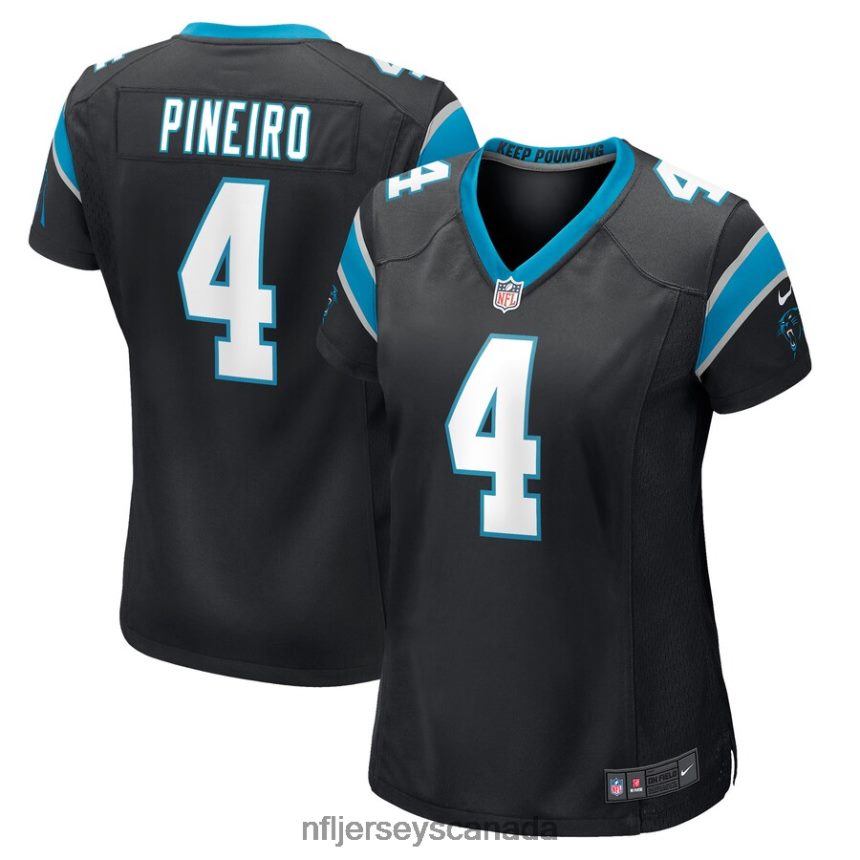 Women Carolina Panthers Eddy Pineiro Nike Black Game Player Jersey Clothing NFL TBXFR65475