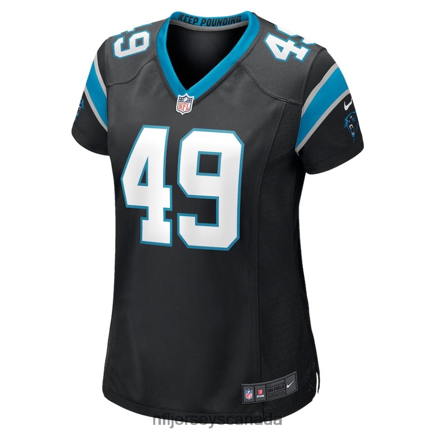 Women Carolina Panthers Frankie Luvu Nike Black Game Jersey Clothing NFL TBXFR63187