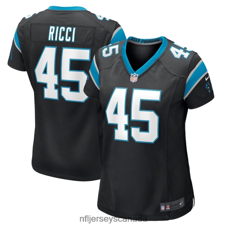 Women Carolina Panthers Giovanni Ricci Nike Black Player Game Jersey Clothing NFL TBXFR65456