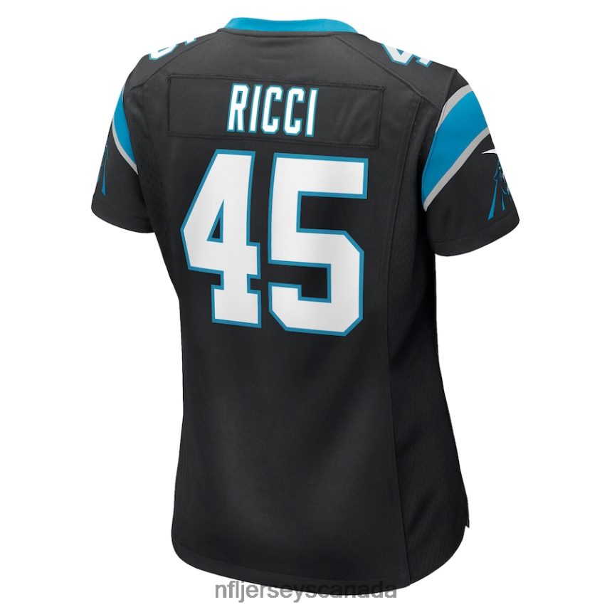 Women Carolina Panthers Giovanni Ricci Nike Black Player Game Jersey Clothing NFL TBXFR65456