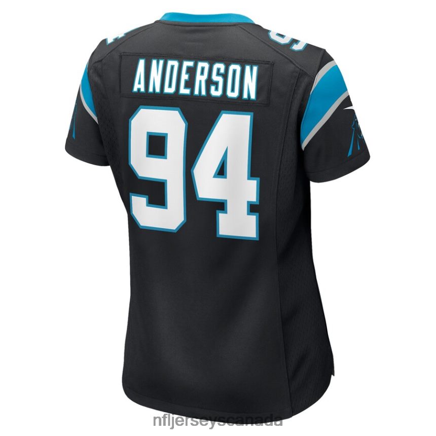 Women Carolina Panthers Henry Anderson Nike Black Game Player Jersey Clothing NFL TBXFR65443