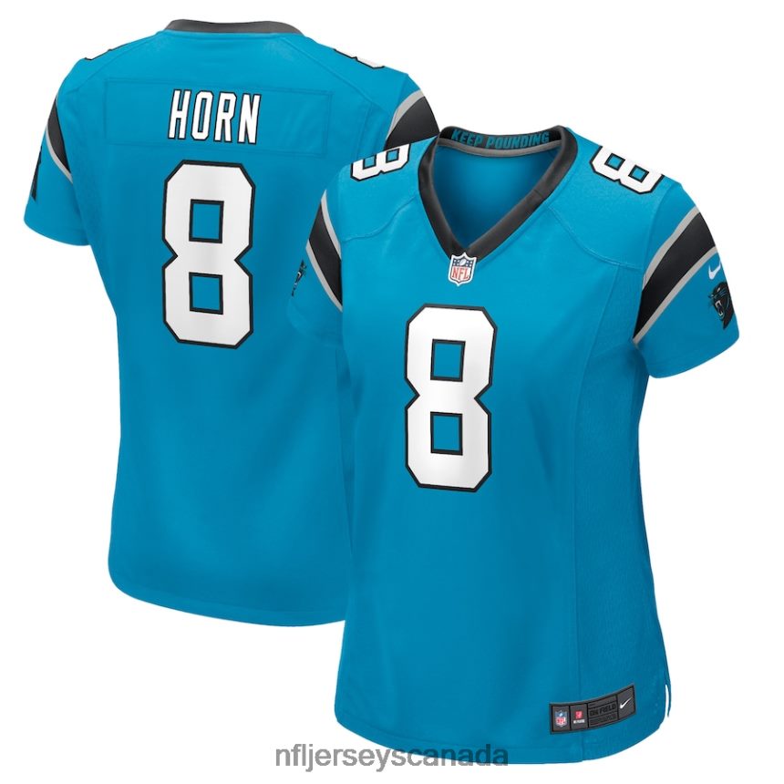 Women Carolina Panthers Jaycee Horn Nike Blue Game Player Jersey Clothing NFL TBXFR64087