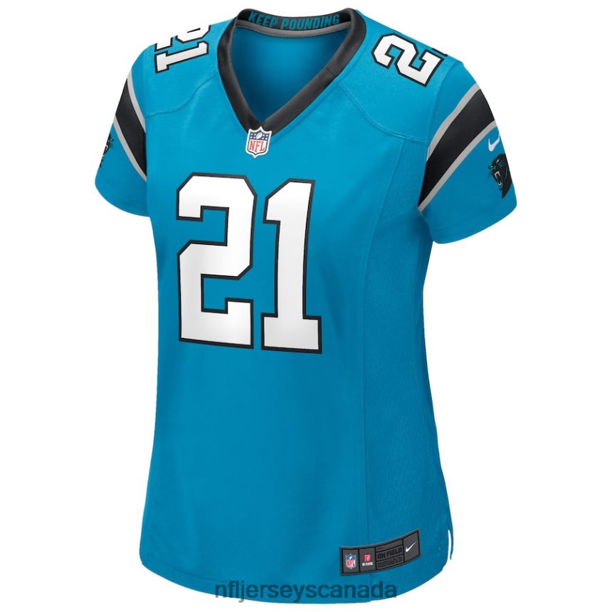 Women Carolina Panthers Jeremy Chinn Nike Blue Game Jersey Clothing NFL TBXFR65332