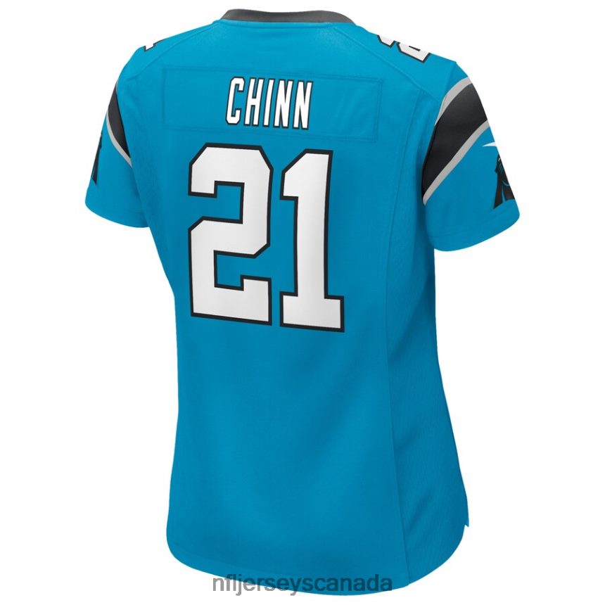Women Carolina Panthers Jeremy Chinn Nike Blue Game Jersey Clothing NFL TBXFR65332