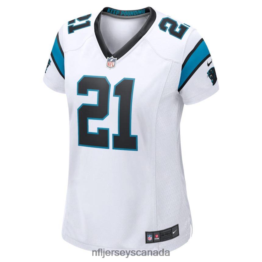 Women Carolina Panthers Jeremy Chinn Nike White Game Jersey Clothing NFL TBXFR63479